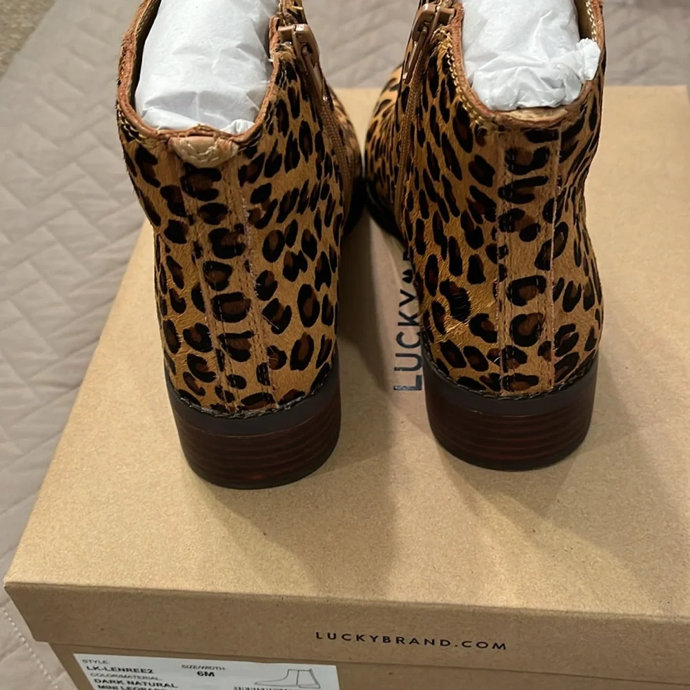 Lucky Brand Lenree2 Calf Hair Bootie / Size 6/ NIB
